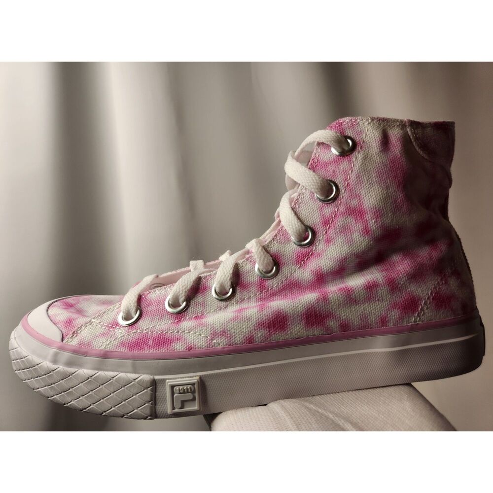 Fila Tie‑Dye High Tops Women’s Size 7 Pink